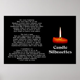 Poster Candle Silhouettes