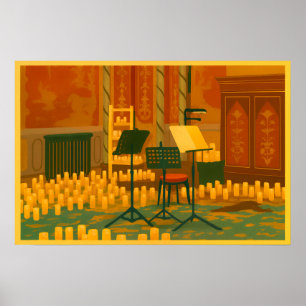 Poster Candlelit Prelude - Music Room, Brighton Pavilion