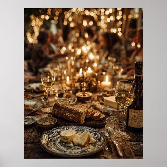 Poster Candlelit Wine & Bread Feast (Frente)