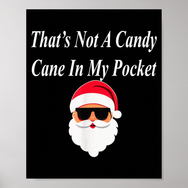 Poster Candy Cane Christmas Funny Naughty Dirty Raunchy G (Frente)