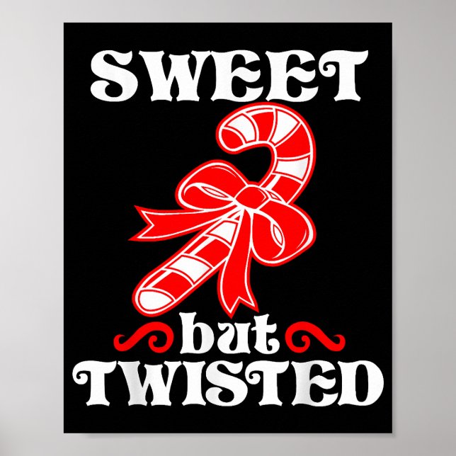 Poster Candy Cane Sweet, Mas Feliz Natal Engraçado (Frente)