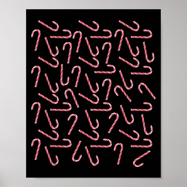 Poster Candy Canes Shirt For Women Kids Men Candy Cane Ch (Frente)