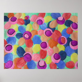 Poster Candy Colored Flowers