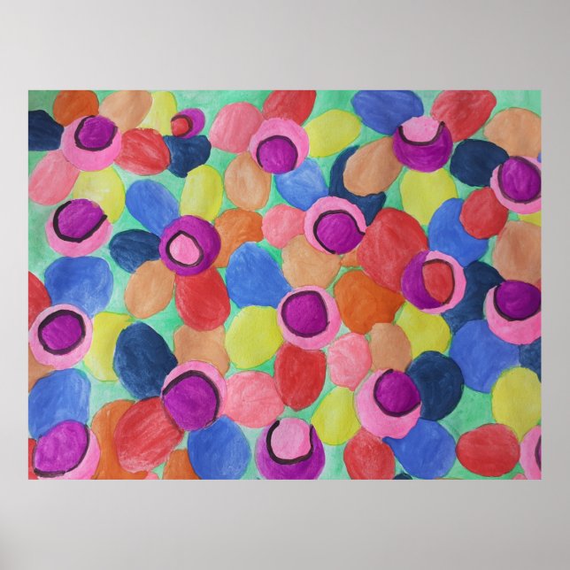 Poster Candy Colored Flowers (Frente)