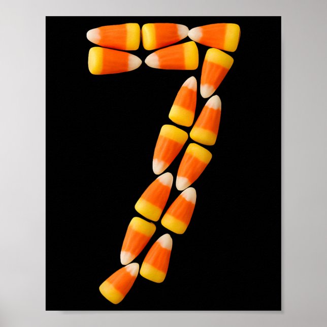 Poster Candy Corn 7 Halloween 67 Humor Engraçado  (Frente)