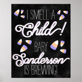 Poster Candy Corn "I Smell a Child" Personalizado