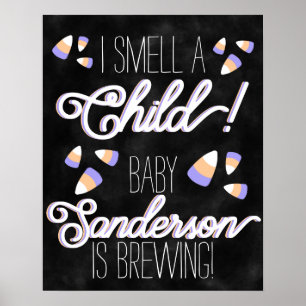 Poster Candy Corn "I Smell a Child" Personalizado