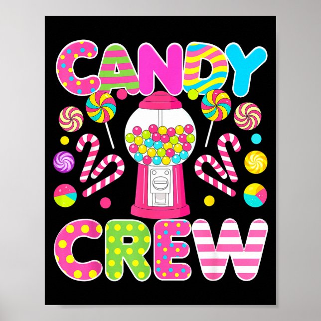 Poster Candy Crew Candy Costume Women Candy Land Kids Swe (Frente)