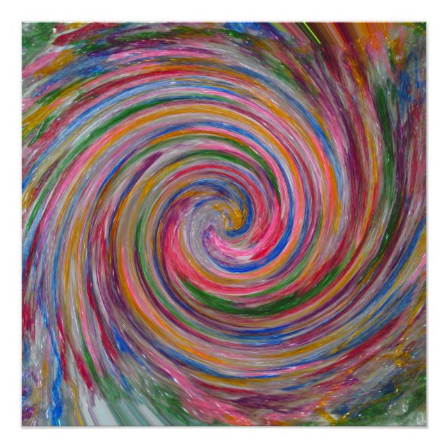 Pôster Candy Glitter Swirl Perfect Poster (Frente)