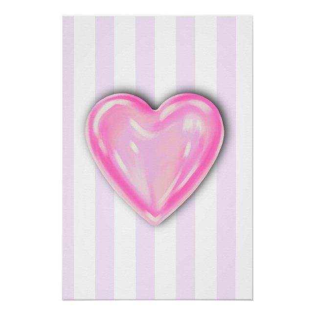 Pôster Candy Heart Kids Art Poster (Frente)