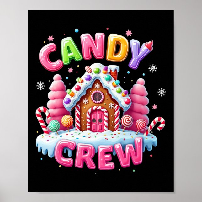 Poster Candy Land Candy Crew Docinho Candy Sq (Frente)