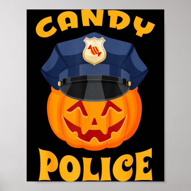 Poster Candy Lice Halloween Party Trick Or Treat Security (Frente)