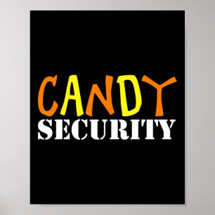 Poster Candy Security Easy Halloween Costume Para Adu Pre