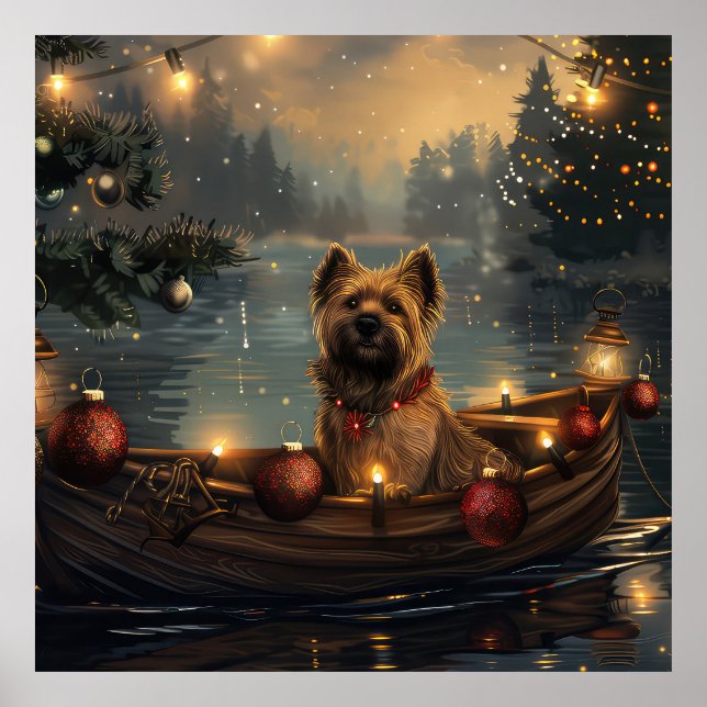 Poster Cane Corso Christmas Fesage Voyage (Frente)