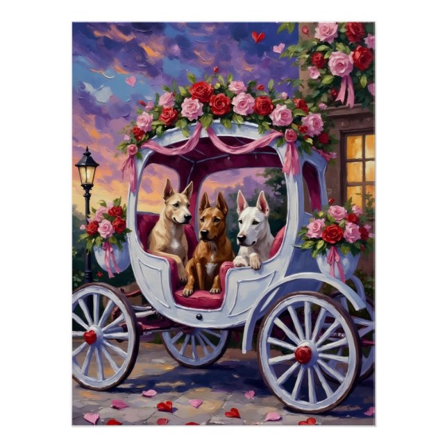 Pôster cane corso Dog Valentine's Day (Frente)