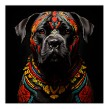 Cane Corso em Traje Guerreiro