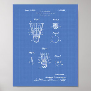 Pôster Canela para o modelo da arte da patente do