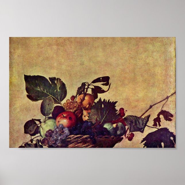 Pôster Canestra Di Frutta Por Michelangelo Merisi Da Cara (Frente)