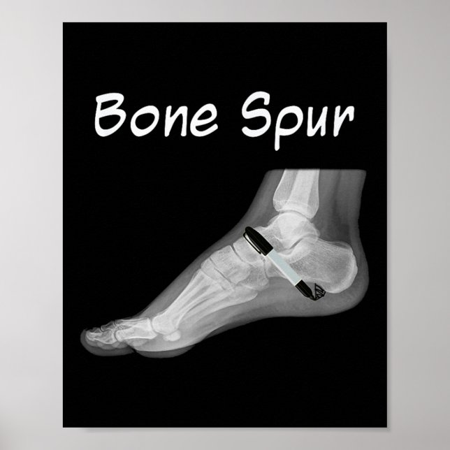 Poster Caneta de Tinta com Esforço Óssea Engraçado Anti-T (Frente)