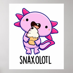 Poster Caneta Engrenada Axolotl