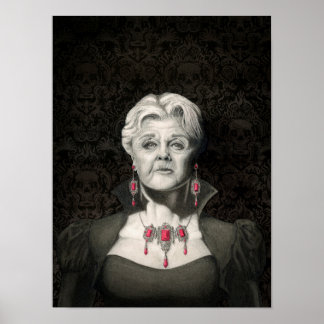 Poster Caneta gótica escura e tinta Angela Lansbury poste