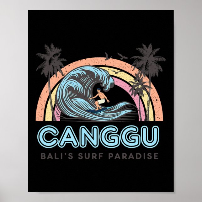Poster Canguu - Li's Surf Paradise - Indonesia Surfing Fa (Frente)