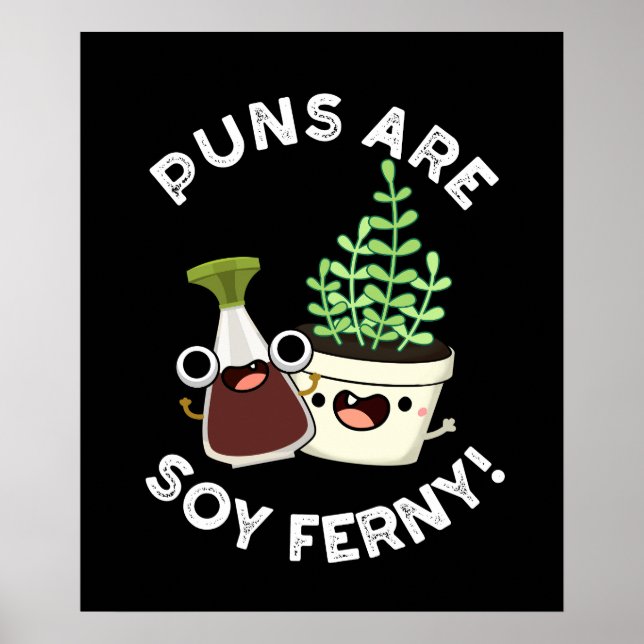 Poster Canhões São Soy Ferny Soy Molce Planta Pun Dark BG (Frente)
