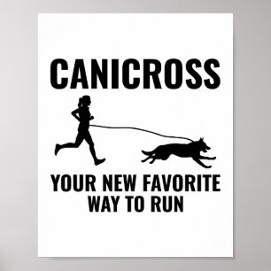 Poster Canicross Trail Runner Dog Sport Outdoor