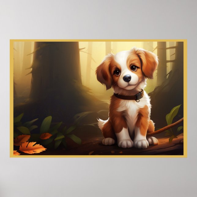 Poster Canine Adventures in the Woods (Frente)