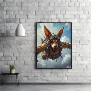 Poster Canine Paratrooper: Insert, Secure, Wag
