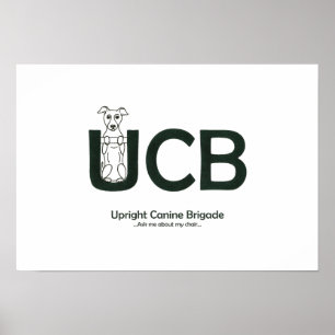 Poster canino ereto da brigada