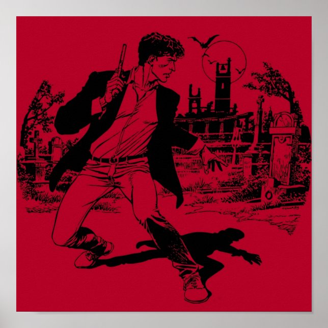 Poster Canino preto e branco (Frente)