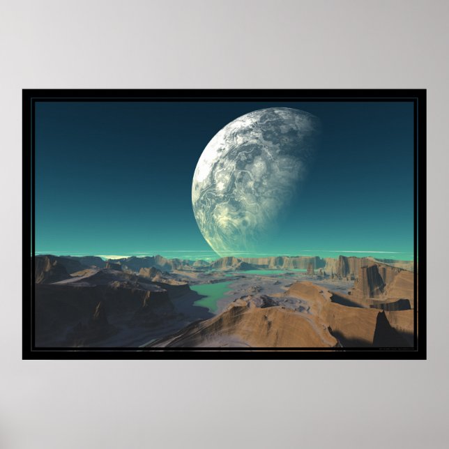 Poster Cânions pintados de Taurien 6 (Frente)