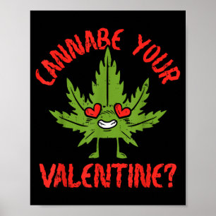 Poster Cannabe seu namorado maconheiro de erva daninha