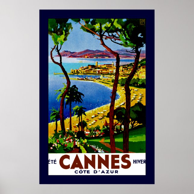 Poster Cannes ~ Cote d'Azur (Frente)