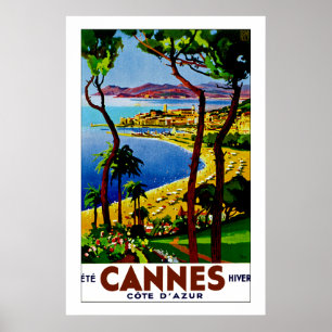 Pôster Cannes - Cote d'Azure