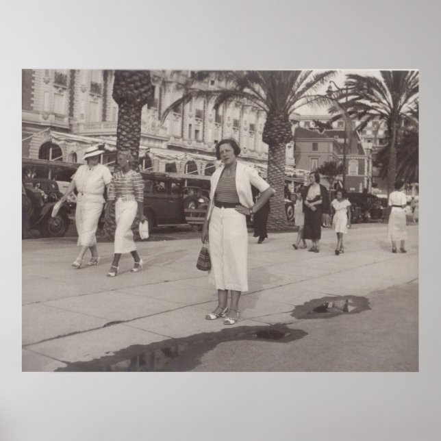 Pôster Cannes, França nos anos 30 (Frente)