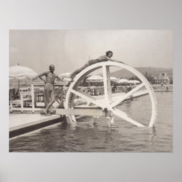 Pôster Cannes, na praia em 1935