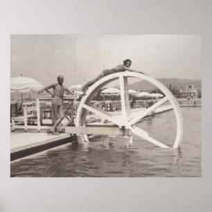 Pôster Cannes, na praia em 1935