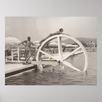 Pôster Cannes, na praia em 1935