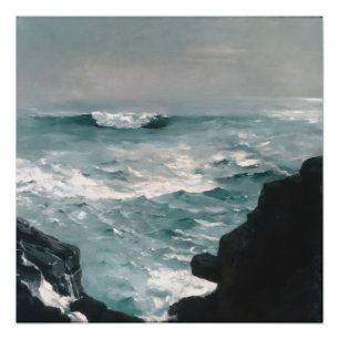 Pôster Cannon Rock (1895) Poster em óleo sobre tela