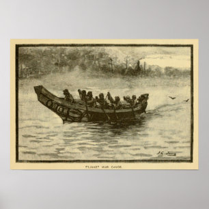 Pôster canoa da guerra