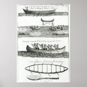 Poster Canoa do Iroquois