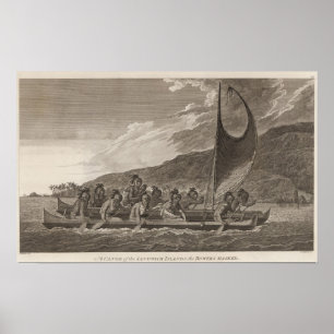 Pôster Canoa, ilhas de sanduíche