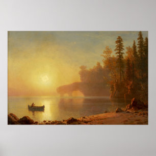 Poster Canoa indiana por Albert Bierstadt