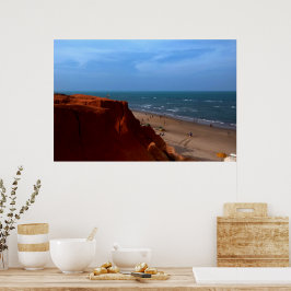 Poster Canoa Quebrada - falésia
