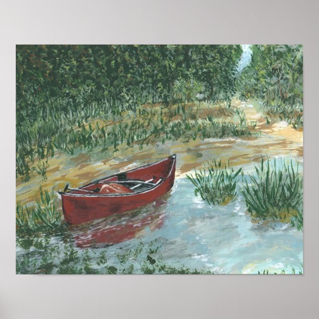 Poster Canoa Vermelha (Frente)