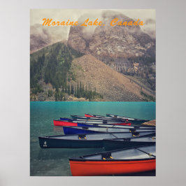 Poster Canoas no Moraine