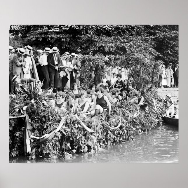 Poster Canoe Regatta e Carnaval de Água: 1924 (Frente)
