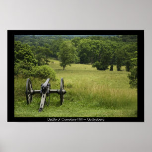 Poster Canon no monte Gettysburg Pensilvânia do cemitér